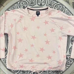 GAP Light Pink Star Patterned Top